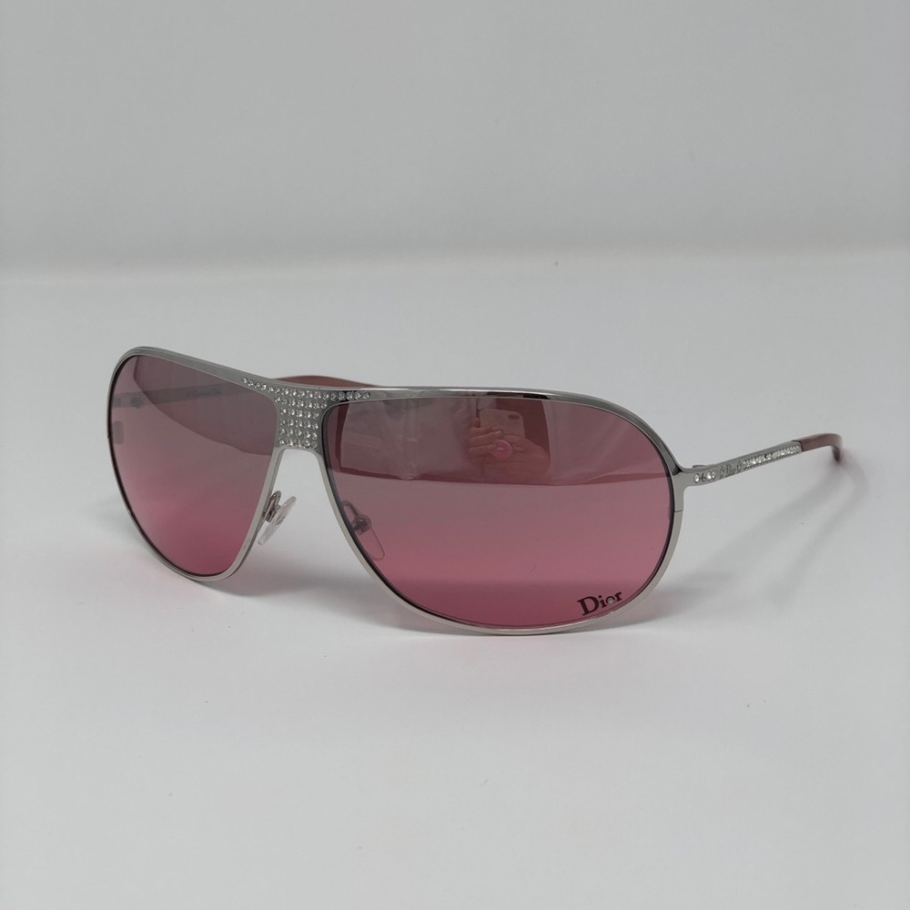 Vintage Christian Dior Pink Aviator Sunglasses